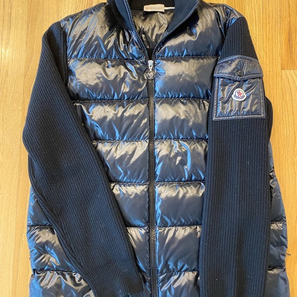 Moncler Black Quilted Padded Cardigan - Women's Size Medium - Picture 4 of 9